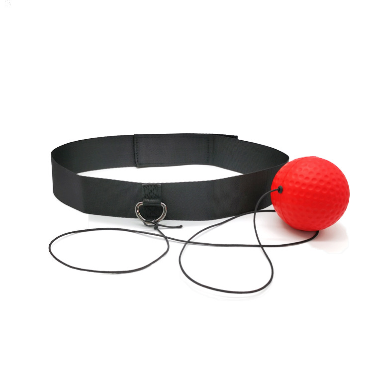 B1 Head Mounted Boxing Reaction Ball Single Ball Set, Portable Home Fitness Trainer for Kids Adults Beginners